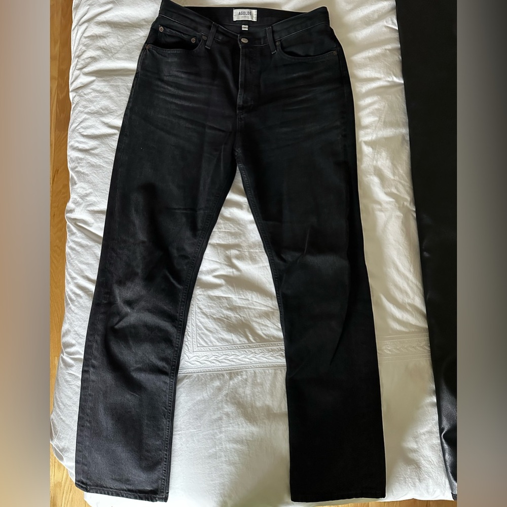 Classic AGolde Black Denim Jeans